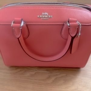 Coach Mini Bennet Satchel in Coral